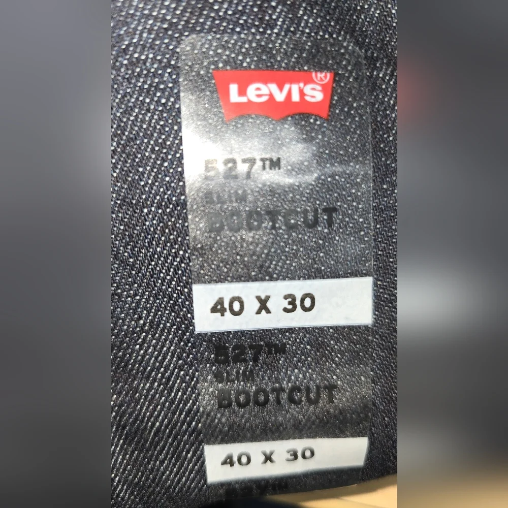 Levi's Men's Dark Blue 527‎ Slim Bootcut Jeans Size 40x30